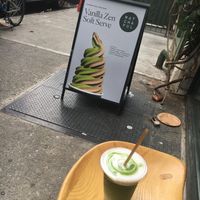 Ice matcha latte (with oatmilk) at Matchaful in New York City