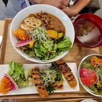 Curry set with side dishes at Tenzo in Tokyo