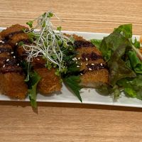 Side dish: crispy wheat.   at Tenzo in Tokyo