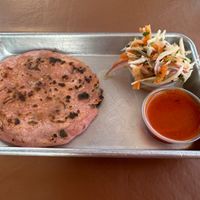 vegan pupusa  at El Tamarindo in Washington