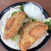 Jackfruit empanadas  at El Tamarindo in Washington