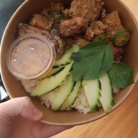 Caramelized 'fish sauce' wings with sticky rice at Cham Cham in Vancouver