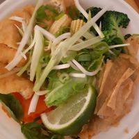 The dry ingredients for the Pho (broth seperate) at Cham Cham in Vancouver