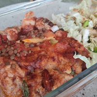 Vegan and gluten free lasagna at Foound in Geneva