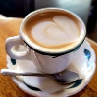 Cappuccino with almond milk at Sideboard in Danville
