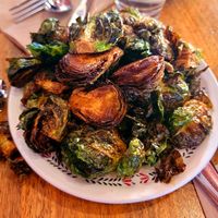 Fried brussel sprouts at Sideboard in Danville