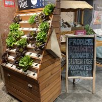 Entrance  at Linverd Market in Barcelona