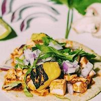 Tofu taco at Punto Taqueria in Guadalajara