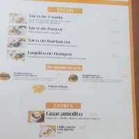 Menu 2 at Punto Taqueria in Guadalajara