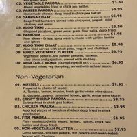 Veg appetizers at Mirch Masala in Madison