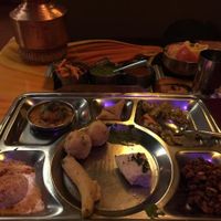appetizer thali at Vatan in New York City