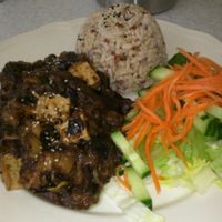 Eggplant and tofu. Absolutely delicious. at Loving Hut - Fredenborgsveien in Oslo