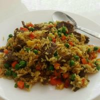 Vegan beef fried rice at Loving Hut - Fredenborgsveien in Oslo