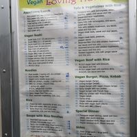 Menu at Loving Hut - Fredenborgsveien in Oslo