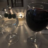 Dirty martini / wine   at Stefano's Diner in Toronto