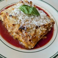 Lasagna at Stefano's Diner in Toronto