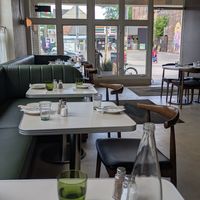 vibe and colours at Stefano's Diner in Toronto