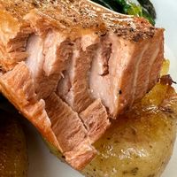 New School Salmon at Stefano's Diner in Toronto