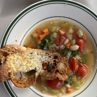 White bean soup. 🥣 (omg so good on a cold day)   at Stefano's Diner in Toronto