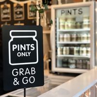 Inside  at Earnest Ice Cream in North Vancouver