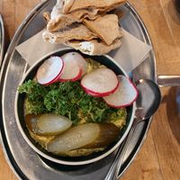 fava and dill dip at Komaaj in San Francisco