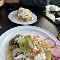 tacos at Pancho's Vegan Tacos in Long Beach