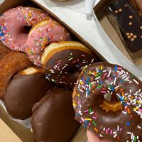 Halo Donuts “chocolate dip” vegan donut at Halo Donuts in Moncton