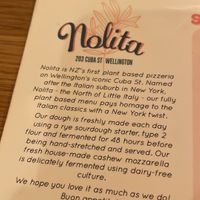 Fantastic food. Simply delicious.   at Nolita in Wellington