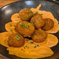Spinach and ricotta balls at Nolita in Wellington