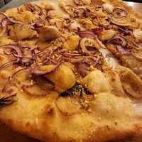 Pizza Patatine. Soooo good. at Nolita in Wellington