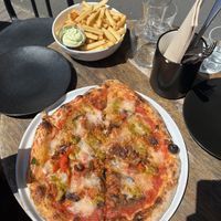 Zingara pizza and fries   at Nolita in Wellington