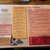 Menu December 2023 at Nolita in Wellington