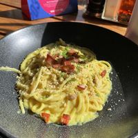 Lunch carbonara   at Nolita in Wellington