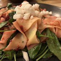 Beetroot and chicken pasta   at Nolita in Wellington