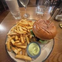 Plant based beef burger, MASSIVE portion of chips I couldn’t finish   at Nolita in Wellington