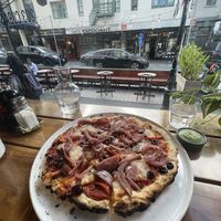 Can’t remember the name but plant based chorizo GF pizza   at Nolita in Wellington