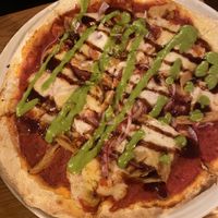 ‘Chicken’ pizza   at Nolita in Wellington