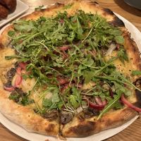 Pizza Tartufo with extra red onion - sooo delicious!  at Nolita in Wellington