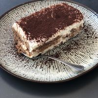 Vegan tiramisu   at Marcus Pizze Amore in Paris