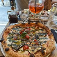 Pizza Vegan Melanzana.  at Marcus Pizze Amore in Paris