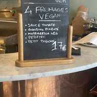 Pizza of the day with TYK (vegan cheese)  at Marcus Pizze Amore in Paris