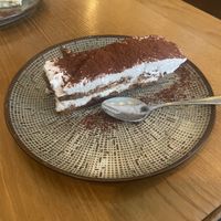 Vegan tiramisu   at Marcus Pizze Amore in Paris