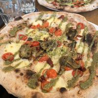Pistachio/ artichoke   at Marcus Pizze Amore in Paris