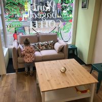 Sofa at Fenn's Coffee House in Ormskirk