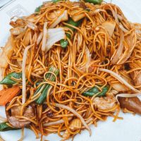 Vegetable chow mein  at Chung Ying in Birmingham