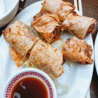 Crispy bean curd rolls  at Chung Ying in Birmingham