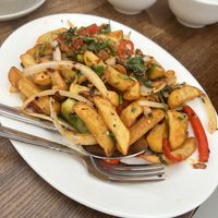 Chilli salt chips  at Chung Ying in Birmingham