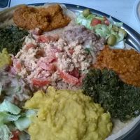 Mixed vegan plate at Sunshine in Utrecht