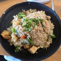 Fried rice with tofu at Somewhere In Bangkok in Southington