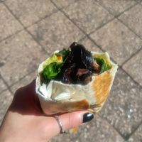 Vegan burrito at Maria Cafe in Upwey